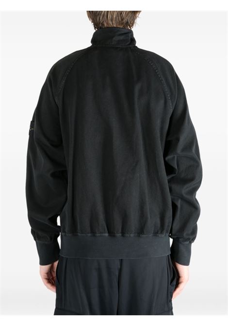 giacca track zip up uomo nera STONE ISLAND | K2S15 6100056 S0184V0129